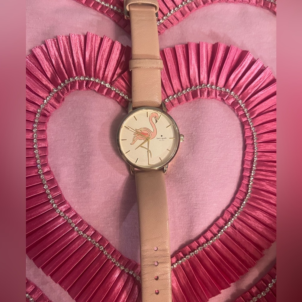 Kate Spade Flamingo watch. EUC